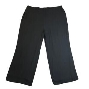 Soft Surroundings High Rise Wide Leg Pants Size 2X Classic Minimalist Office